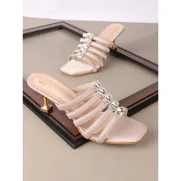 Carlton London Women's Gold Casual Sandals-picture-32