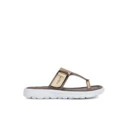 Carlton London Women's Gold T-Strap Sandals-picture-28
