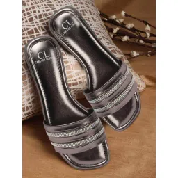 Carlton London Women's Gunmetal Casual Sandals-picture-45