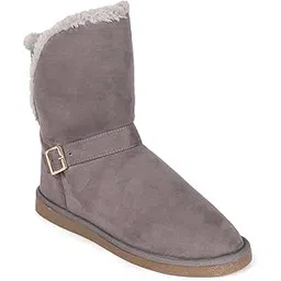 carlton london Women's Mid-Calf Winter Boot with Buckle Detail-picture-26