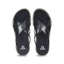 Carlton London Women's Navy Blue Cross Strap Sandals-picture-43