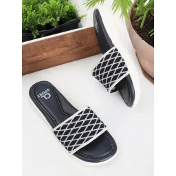 Carlton London Women's Navy Blue Slides-picture-24