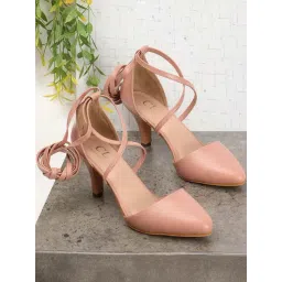 Carlton London Women's Peach Gladiator Stilettos-picture-18