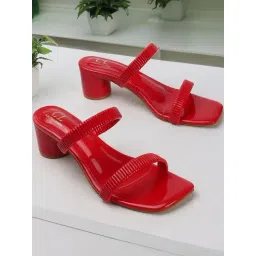 Carlton London Women's Red Casual Sandals-picture-43