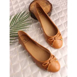 Carlton London Women's Tan Ballerina Shoes-picture-29