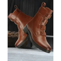 Carlton London Women's Tan Casual Booties-picture-22