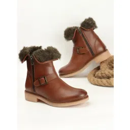 Carlton London Women's Tan Casual Booties-picture-47