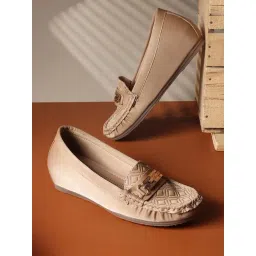 Carlton London Women's Taupe Mocassins-picture-46
