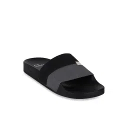 CL Sports by Carlton London Men's Black Slides-picture-10