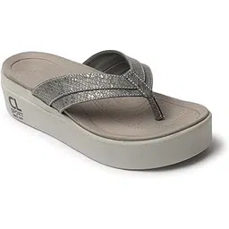 carlton london sports Carlton London women's Snake Print Flatform Thong Sandals-picture-51