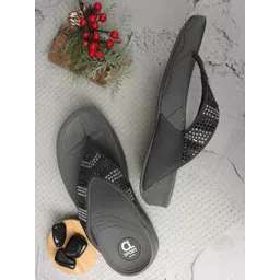 Carlton London sports Grey Embellished Wedge Sandals-picture-41