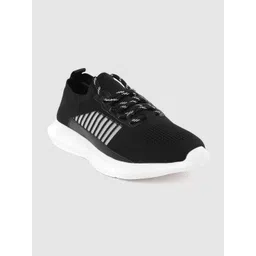 Carlton London sports Men Black Striped Running Shoes-picture-20