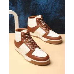 Carlton London sports Men Mid Top Colourblocked Lightweight Comfort Insole Sneakers-picture-18