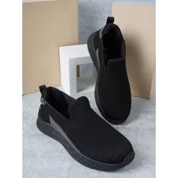 Carlton London sports Men Woven Design Lightweight Slip-On Sneakers-picture-16