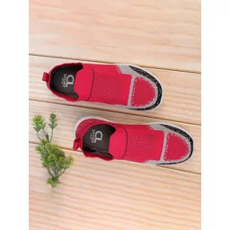 Carlton London sports Women Red Colourblocked Slip-On Sneakers-picture-34