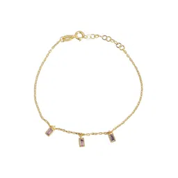 carlton london Women Gold Plated Charm Bracelet - FJB3590 image 3