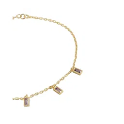 carlton london Women Gold Plated Charm Bracelet - FJB3590 image 4