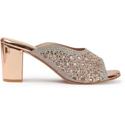 carlton london Women Women Embellished Block Heel Sandals Heels Sandal image 4