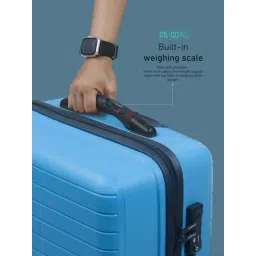 Carriall Groove Blue Striped Hard Cabin Trolley Bag - 55 cm image 3