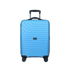 Carriall Groove Blue Striped Hard Cabin Trolley Bag - 55 cm image 2