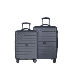 Carriall Groove Grey Striped Hard Trolley Bag Pack of 2 - 55cms & 65cms-picture-28
