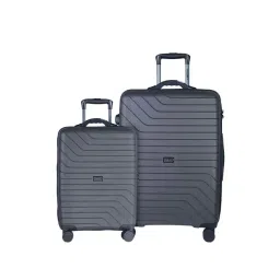 Carriall Groove Grey Striped Hard Trolley Bag Pack of 2 - 55cms & 75cms-picture-17