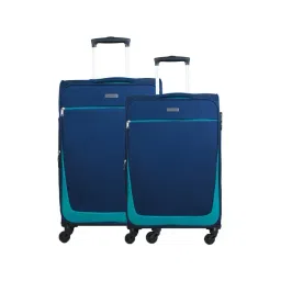 Carriall Navy 4 Wheel Large Soft Cabin Trolley Pack of 2 - 49 cm-picture-22