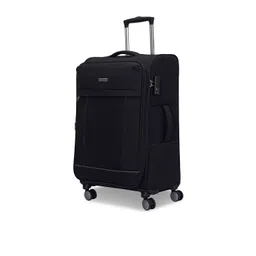 CARRIALL Pack of 2 Black & Beige Large & Medium Luggage Trolley image 5
