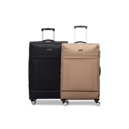 CARRIALL Set of 2 Black & Beige Medium Luggage-picture-35