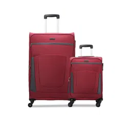 CARRIALL Set of 2 Red Luggage Bags- Large & Small-picture-28