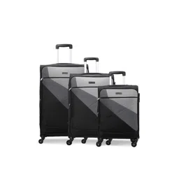 CARRIALL Set Of 3 Vista Colourblocked Soft-Sided Trolley Suitcases-picture-26