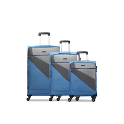 CARRIALL Vista Pack of 3 Colourblocked Luggage Trolley-picture-21