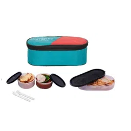 Carrolite 650ml 3-in-1 Blue &a; Black Plastic Lunchbox, Black_P-04 (Pack of 5)-picture-33