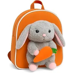 cartbrink Soft Plush Yellow Teddy Backpack for Kids | Cute School & Travel Bag |-picture-34