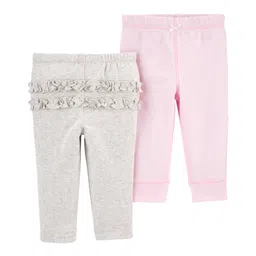 Carter's 2-Pack Cotton Pants - Pink Grey-picture-27