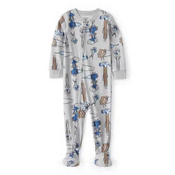 Carter's Baby Boy Construction Print 100% Cotton Full Sleeve Snug Fit Sleepsuit-picture-51