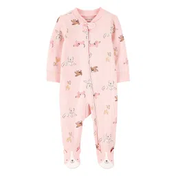Carter's Baby Girl Dog Print 2-way Zip Cotton Sleep & Play Sleepsuit-picture-43