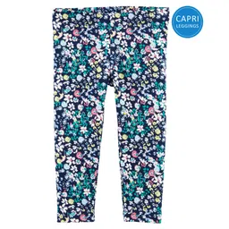 Carter's Floral Capri Leggings - Blue image 1