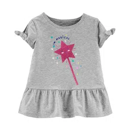 Carter's Glitter Wand Peplum Top - Grey-picture-20
