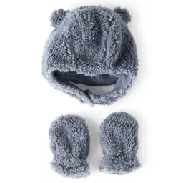 Carter's Knit Cap & Mittens With Ear Applique Blue - Diameter 15 cm-picture-26