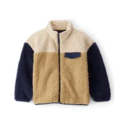 Carter's Knit Full Sleeves Solid Colour Block Winter Jacket - Multicolour-picture-38