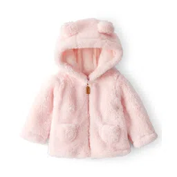 Carter's Knit Full Sleeves Solid Colour Hooded Jacket With Ear Applique - Pink-picture-14