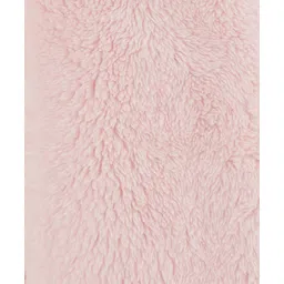 Carter's Knit Full Sleeves Solid Colour Hooded Sleep Suit With Ear Applique - Light Pink image 4