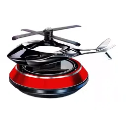 Cartronics Helicopter Alloy shaped Solar Powered Car Air Freshner Red-picture-33