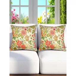 CASA-NEST Orange Set of 2 Square Cushion Covers-picture-38