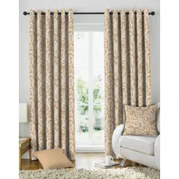 casableu 274.32 cm (9 ft) Long Door Polyester Room Darkening Curtain (Pack Of 2)-picture-11
