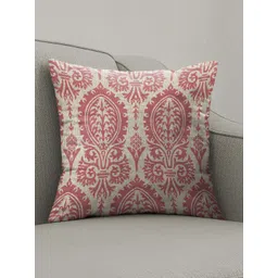 CASABLEU Manchester Rose & Beige 2 Pieces Ethnic Motifs Printed Square Cushion Covers-picture-35