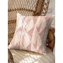 CASABLEU Mystique Rose Gold & Beige 2 Pieces Printed Square Cushion Covers-picture-36