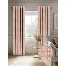 CASABLEU Pink Set of 2 Black Out Door Curtain-picture-24