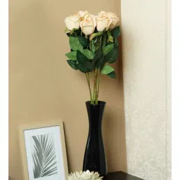 casacraft from pepperfry Peach Polyester Artificial Rose Flower Set of 7 Without Pot-picture-11